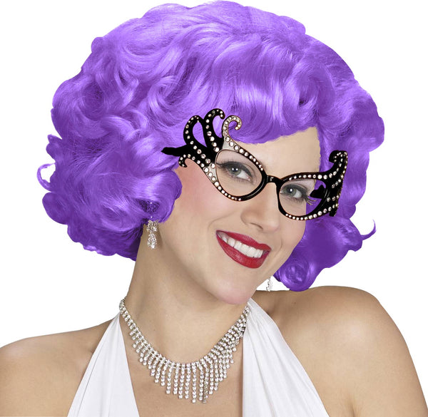 Aussie Dame Wig - Purple Edna Style